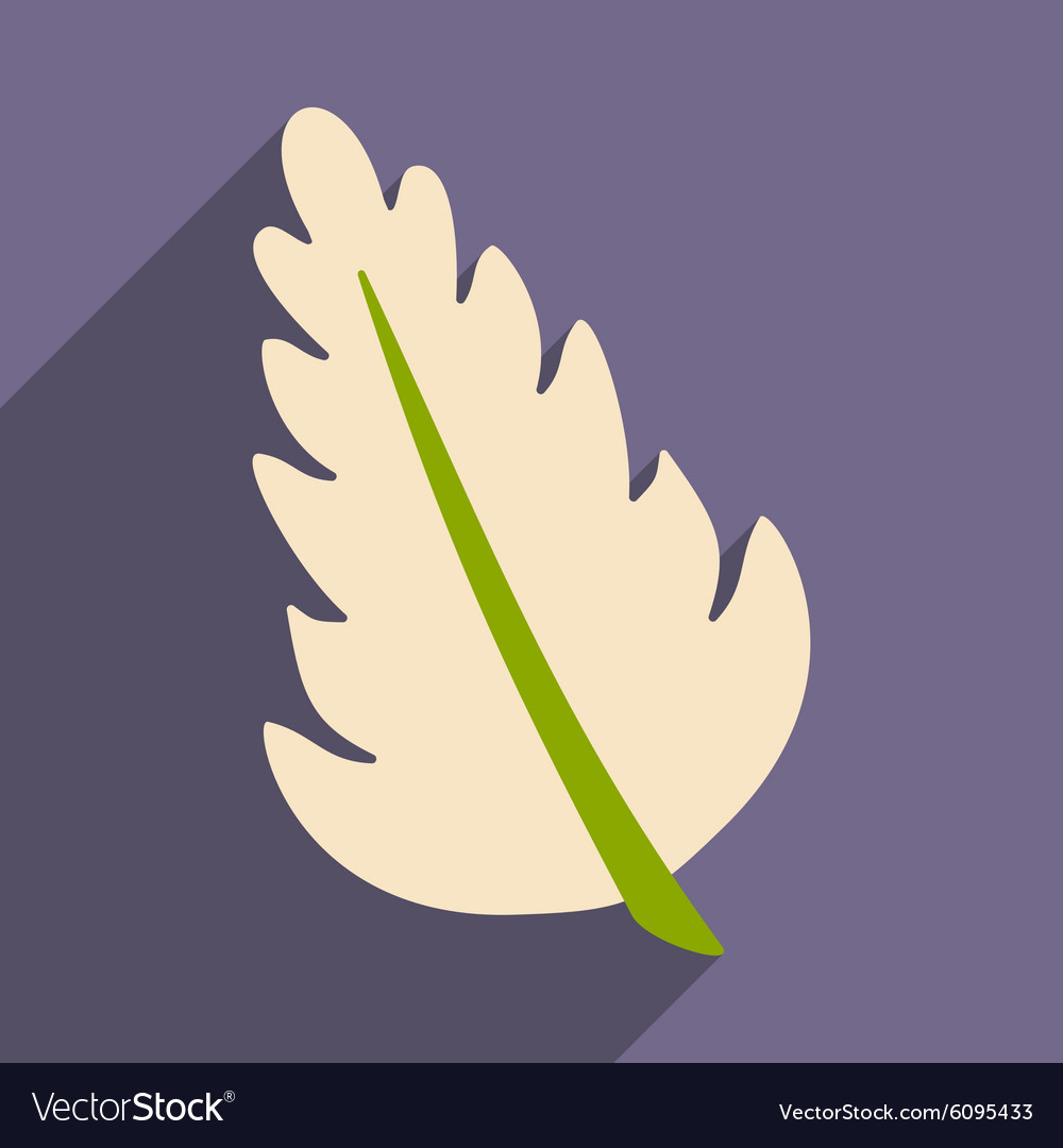 Flat with shadow icon and mobile application herbs