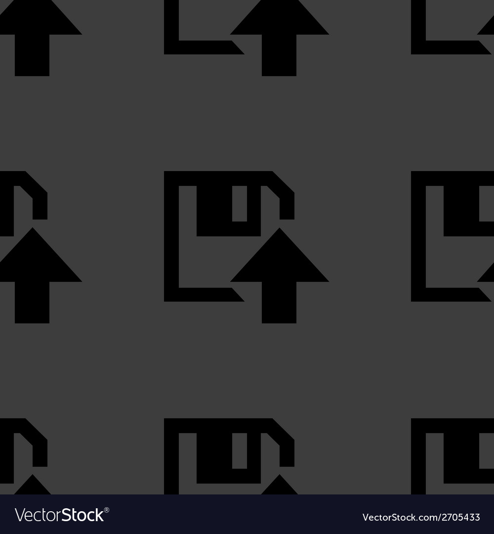 Floppy disk upload web icon flat design seamless