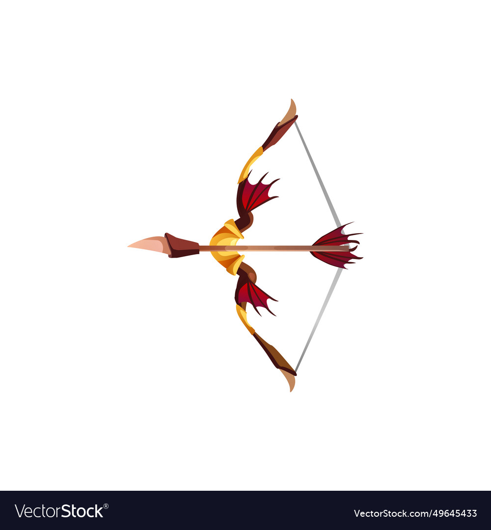 Game bow with tight string and arrow