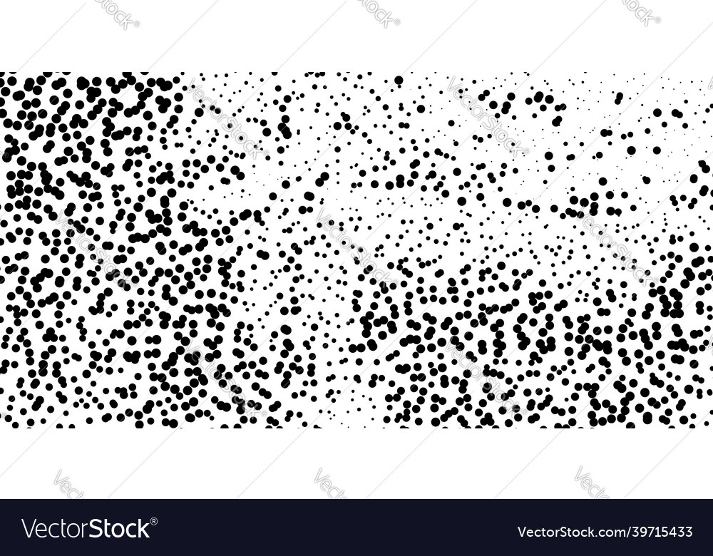 Halftone random circles dots pattern vector image Halftone random circles dots pattern