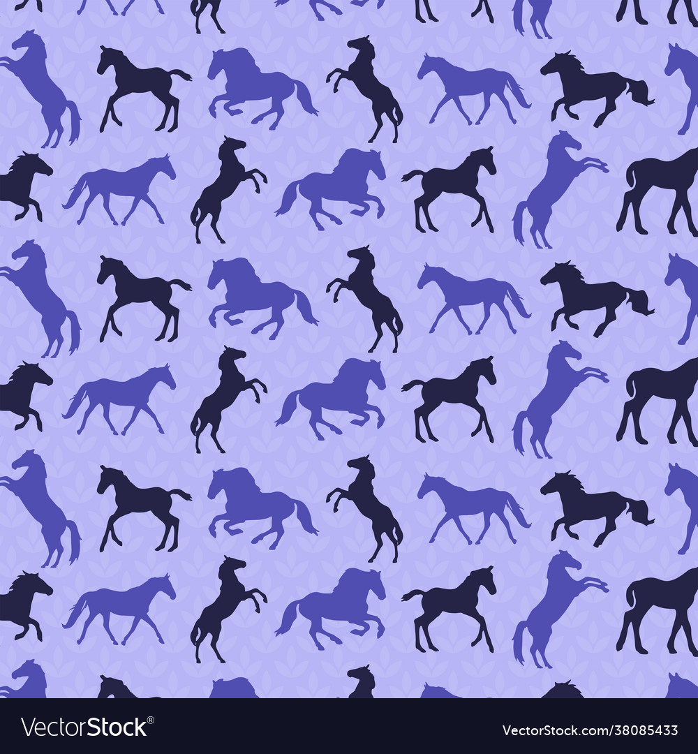 Horse seamless pattern image