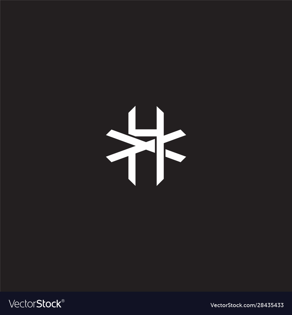 Initial letter overlapping interlock logo