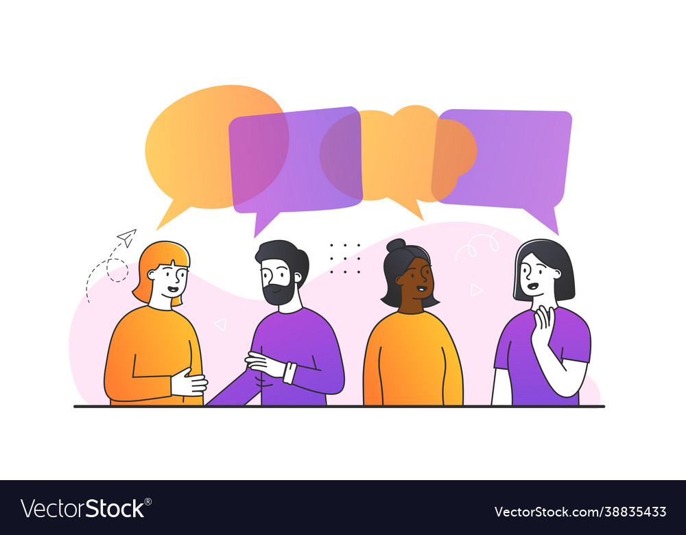 Personen Dialog Konzept vector image Personen Dialog Konzept