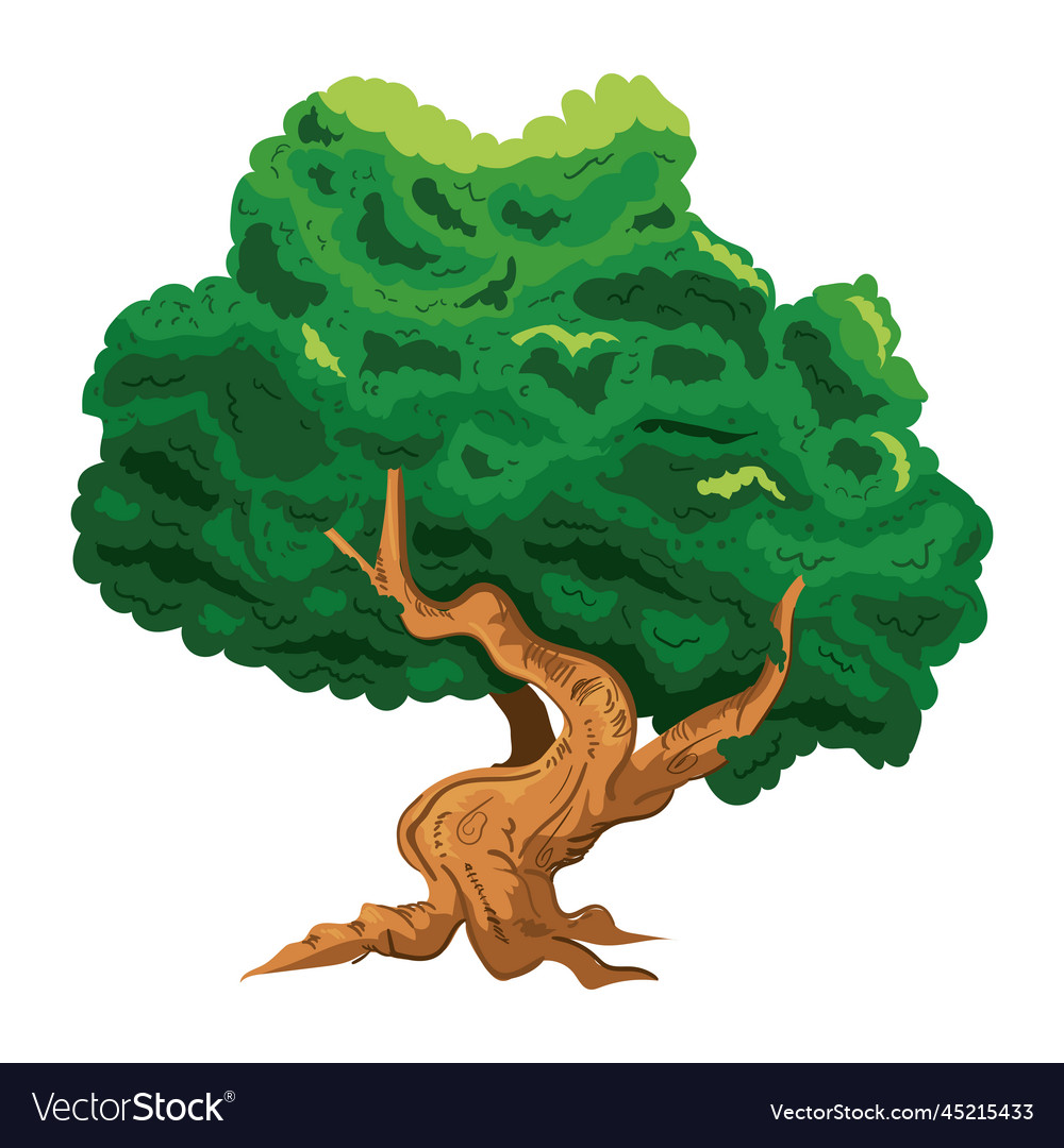 Tree icon flat