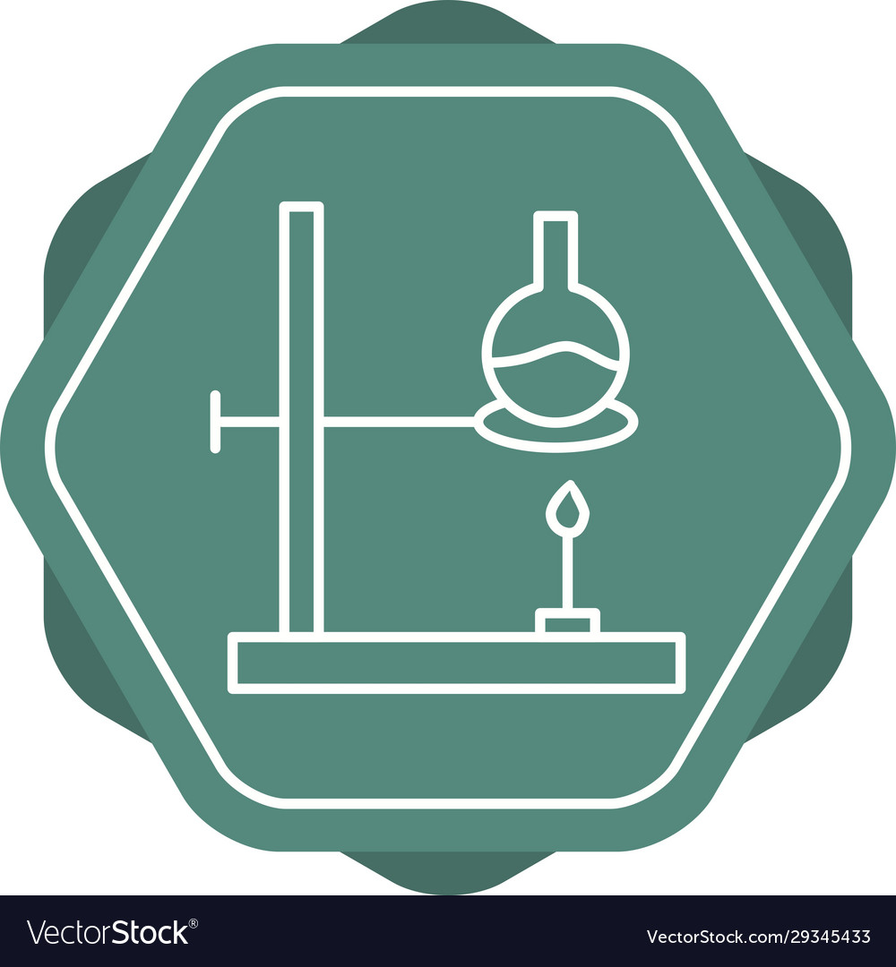 Unique experiment line icon