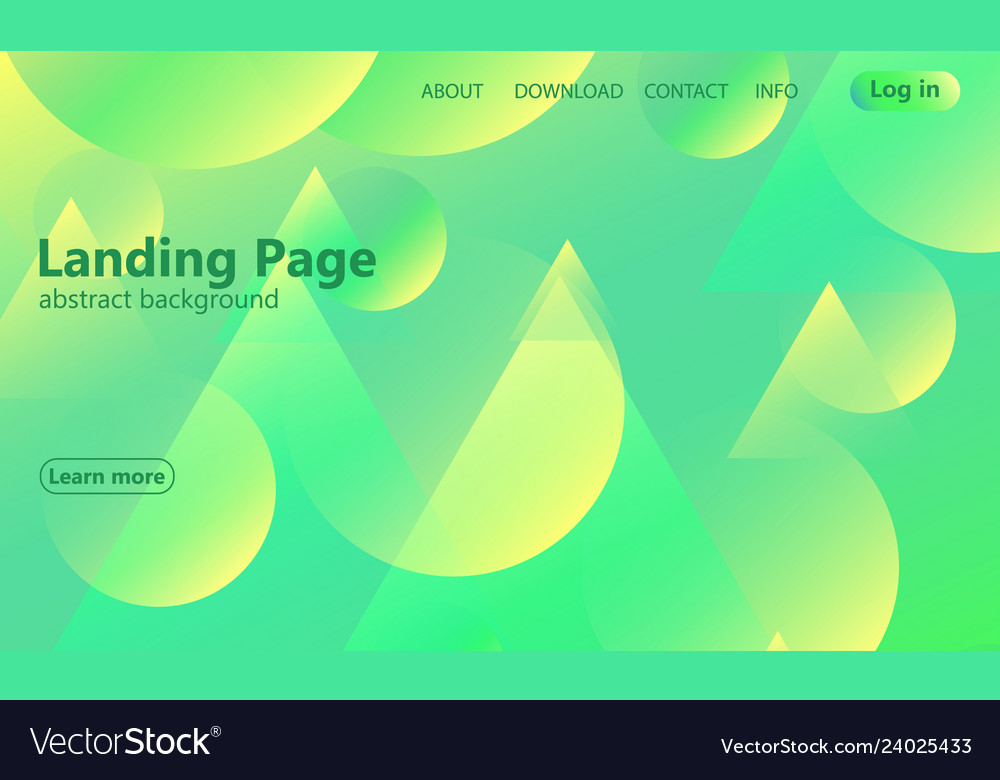 Website landing page geometric background