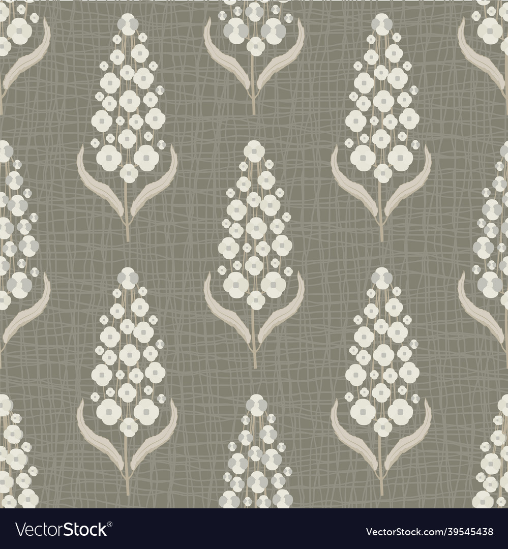 Abstract buddleia seamless pattern vector image Abstract buddleia seamless pattern