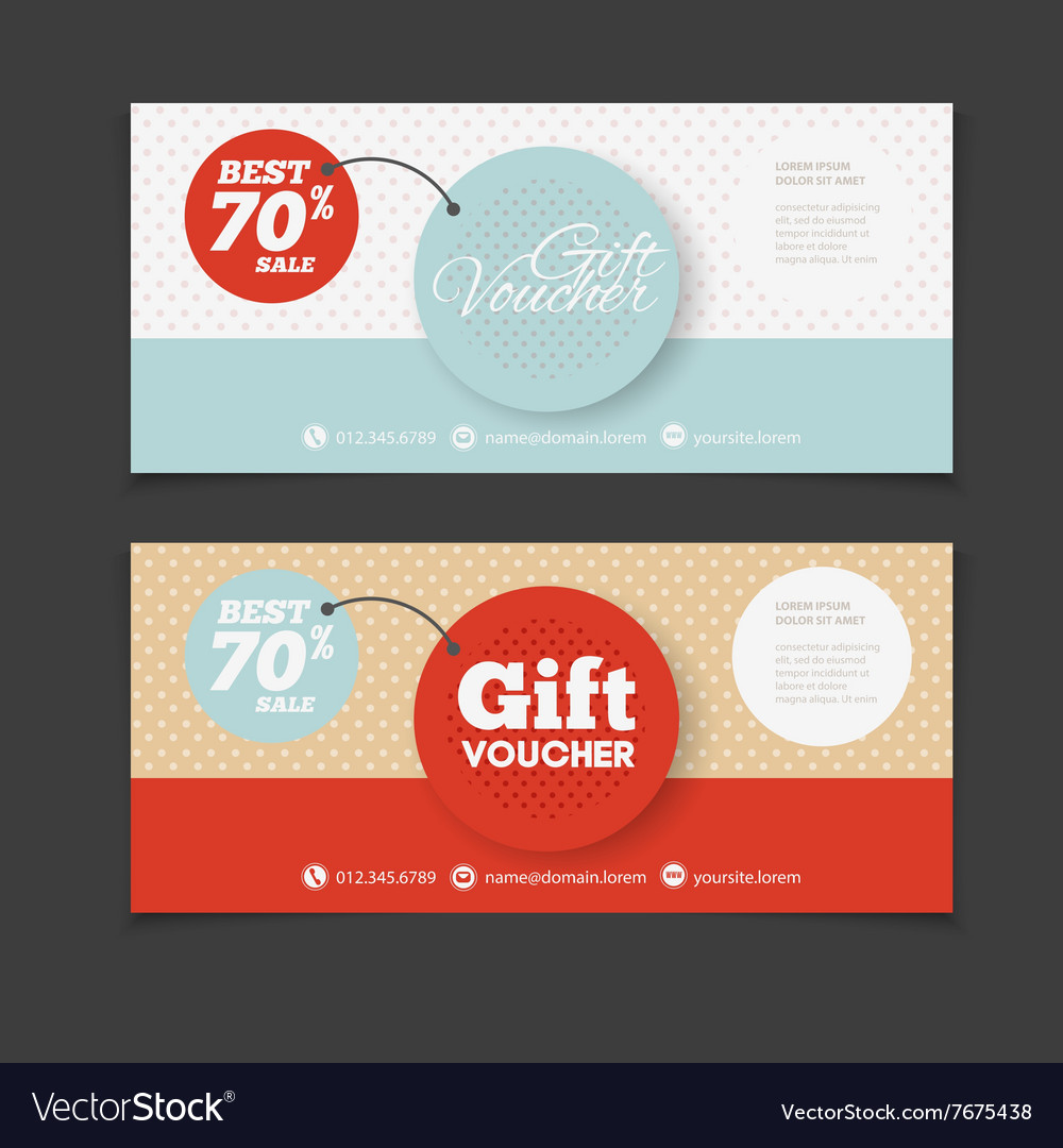 Abstrakter Geschenkgutschein oder Coupon Design Template