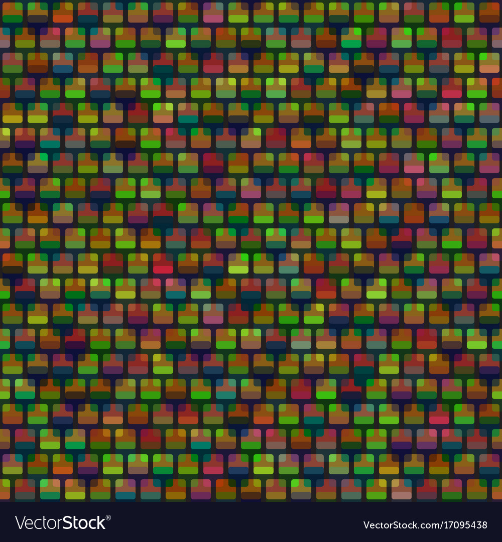 Bright vivid pattern with overlapped rounded
