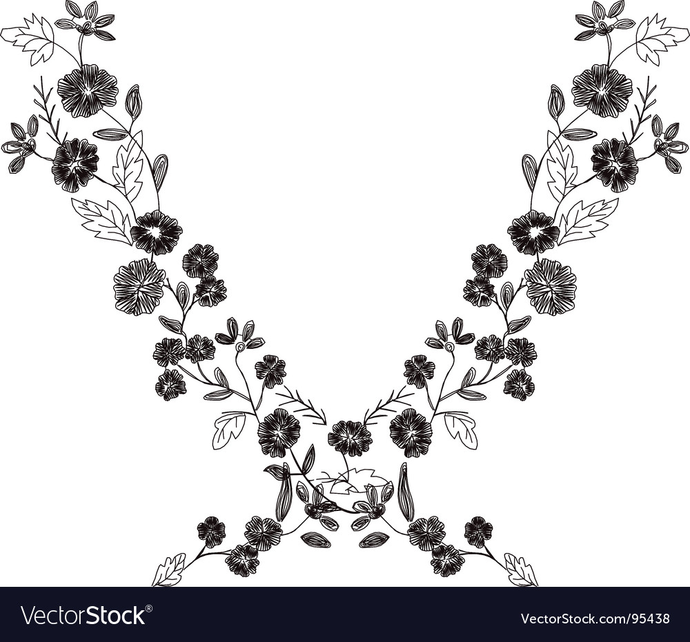 Embroidery Royalty Free Vector Image - VectorStock