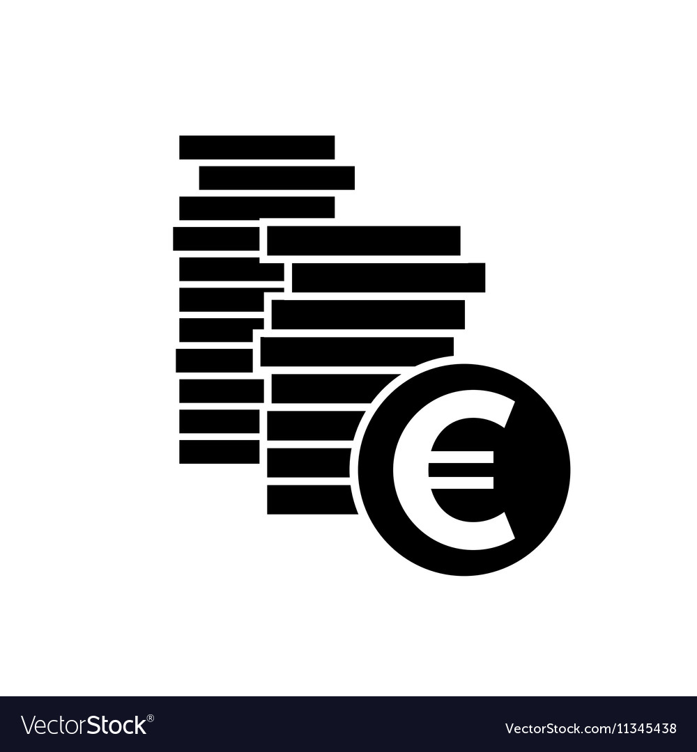 Euro coin simple icon