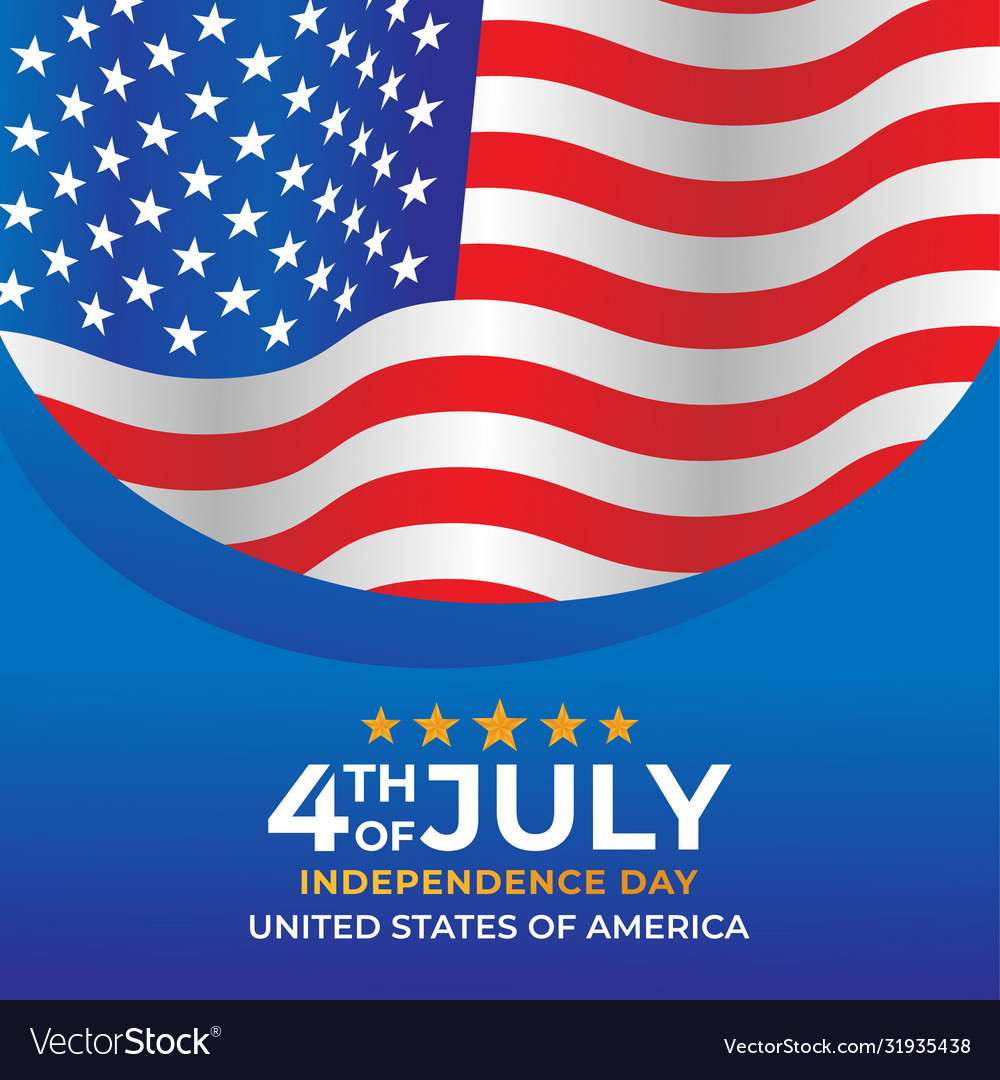 Fourth july independence day united states vector image Fourth july independence day united states
