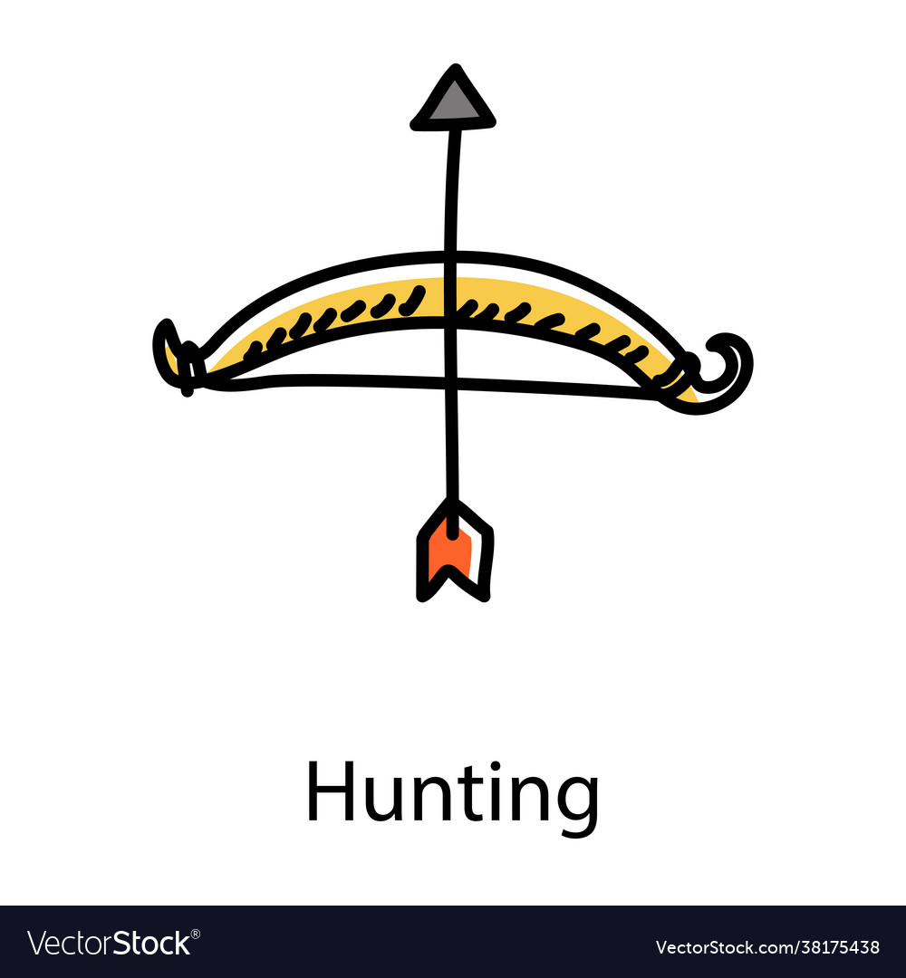 Hunting bow Royalty Free Vector Image - VectorStock