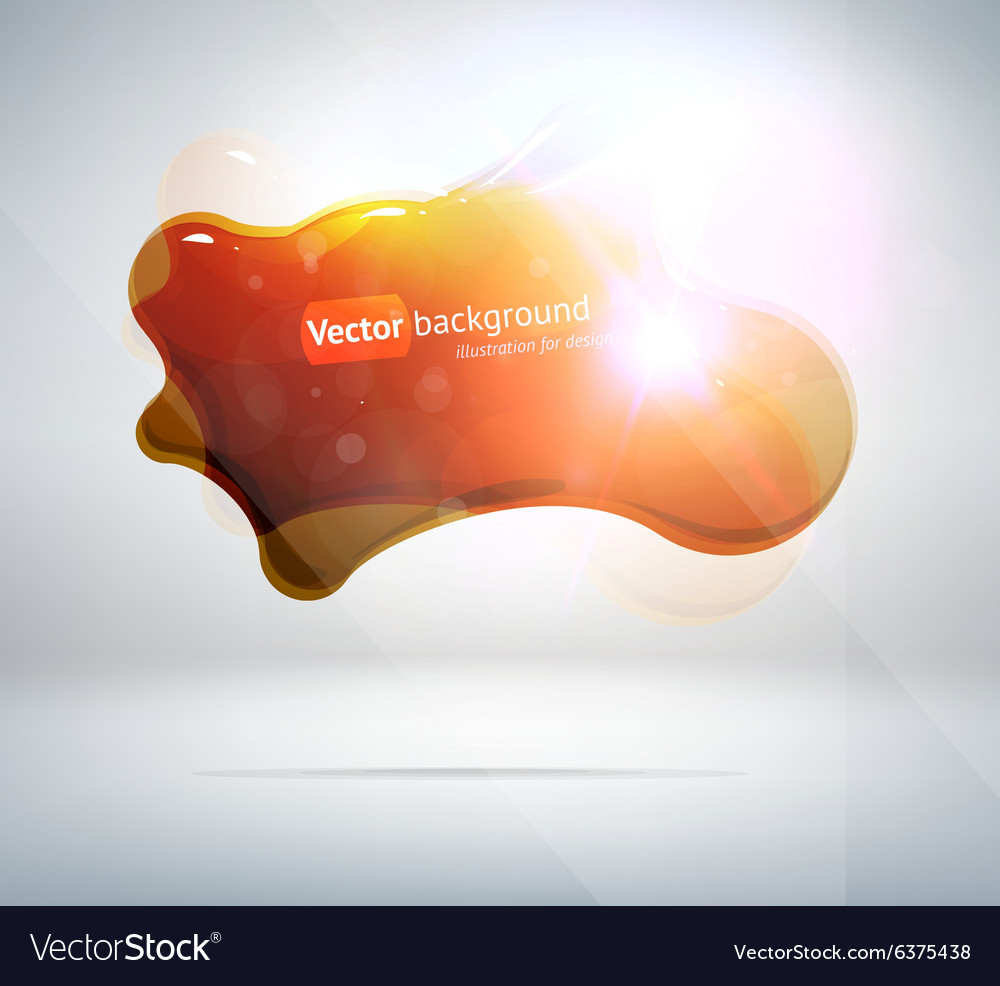 Iridescent Orange Blob Background