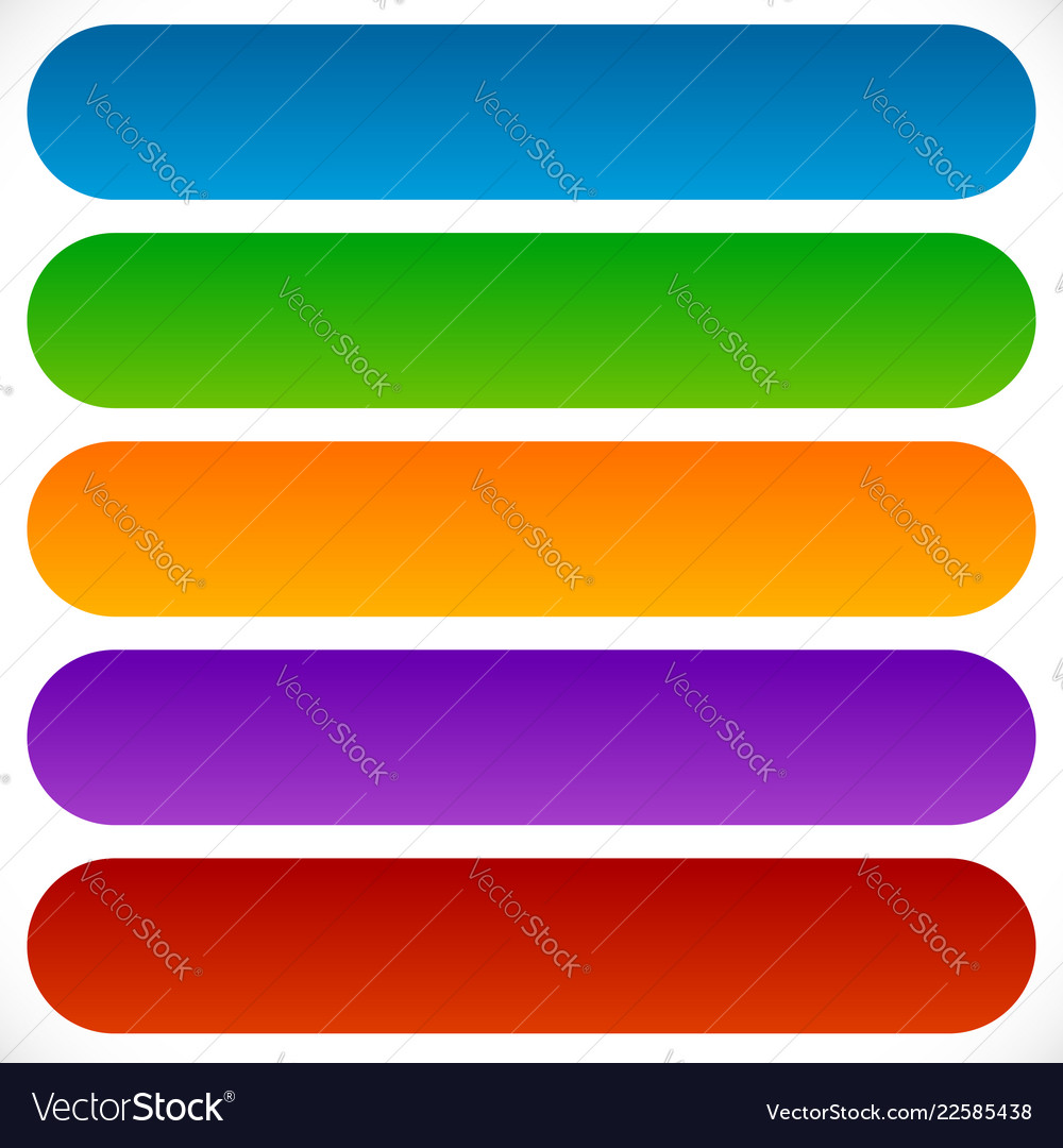 Simple flat rectangular shaped button banner vector image Simple flat rectangular shaped button banner
