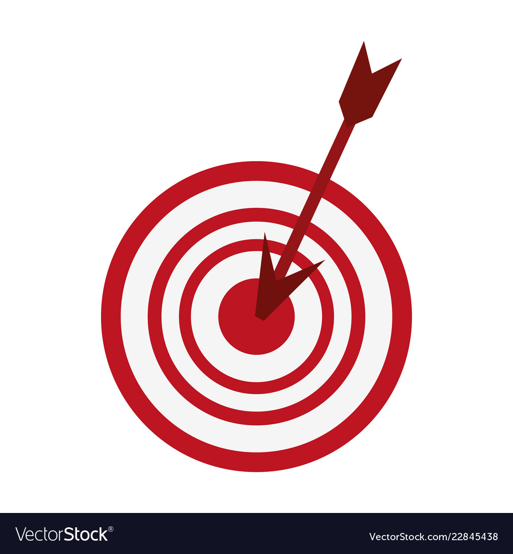 Target dartboard symbol Royalty Free Vector Image