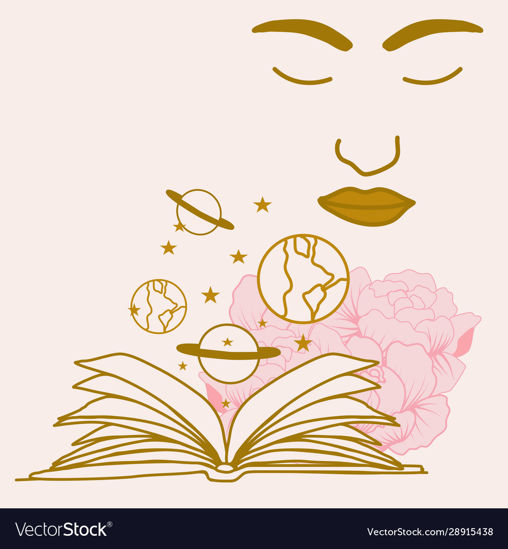 With open book celestial elements