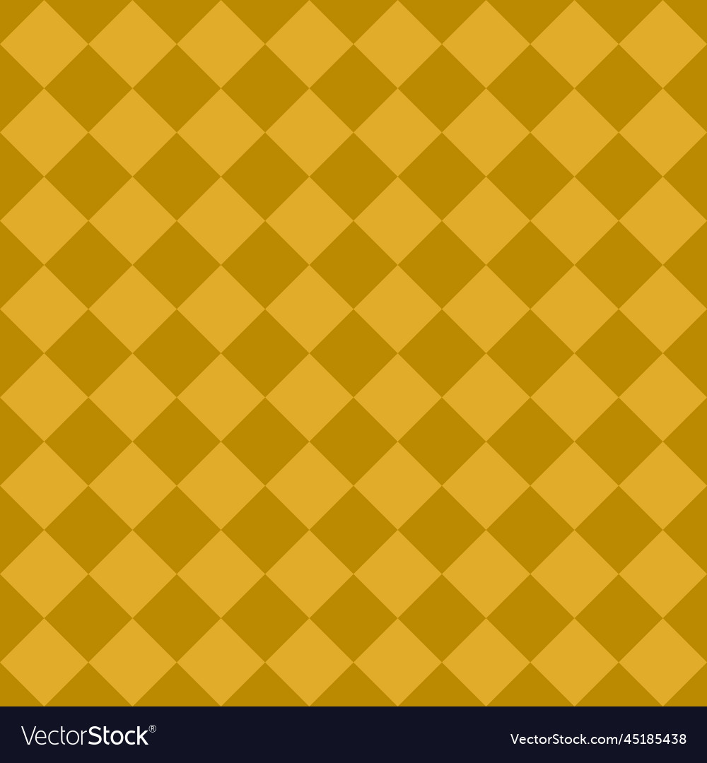 Yellow seamless diagonal checkered pattern