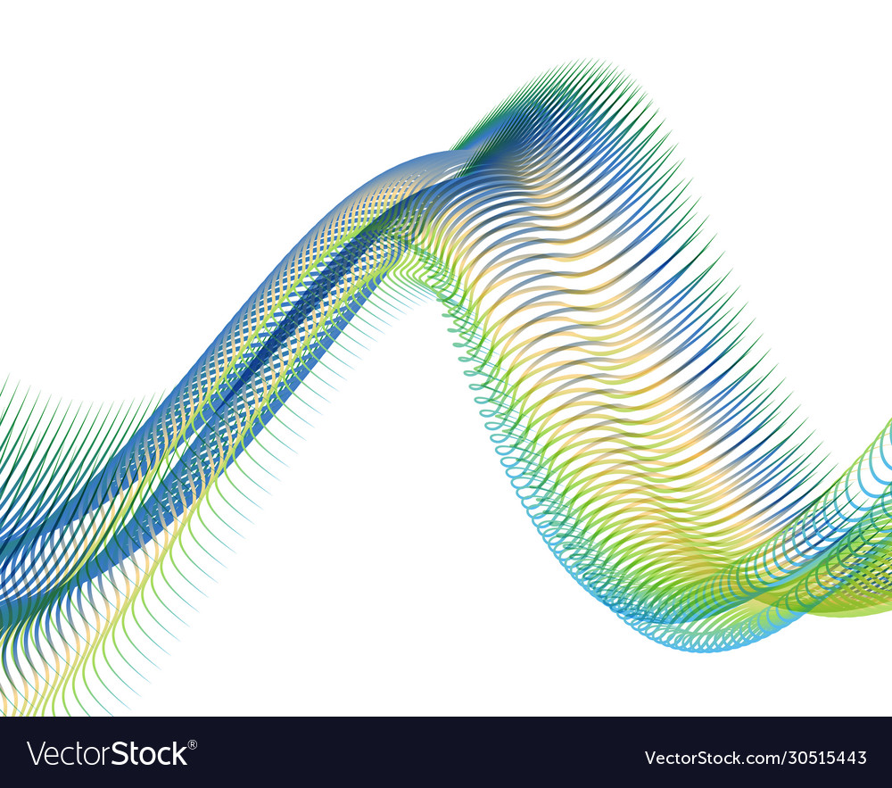 Abstract background blend wave line design vector image Abstract background blend wave line design