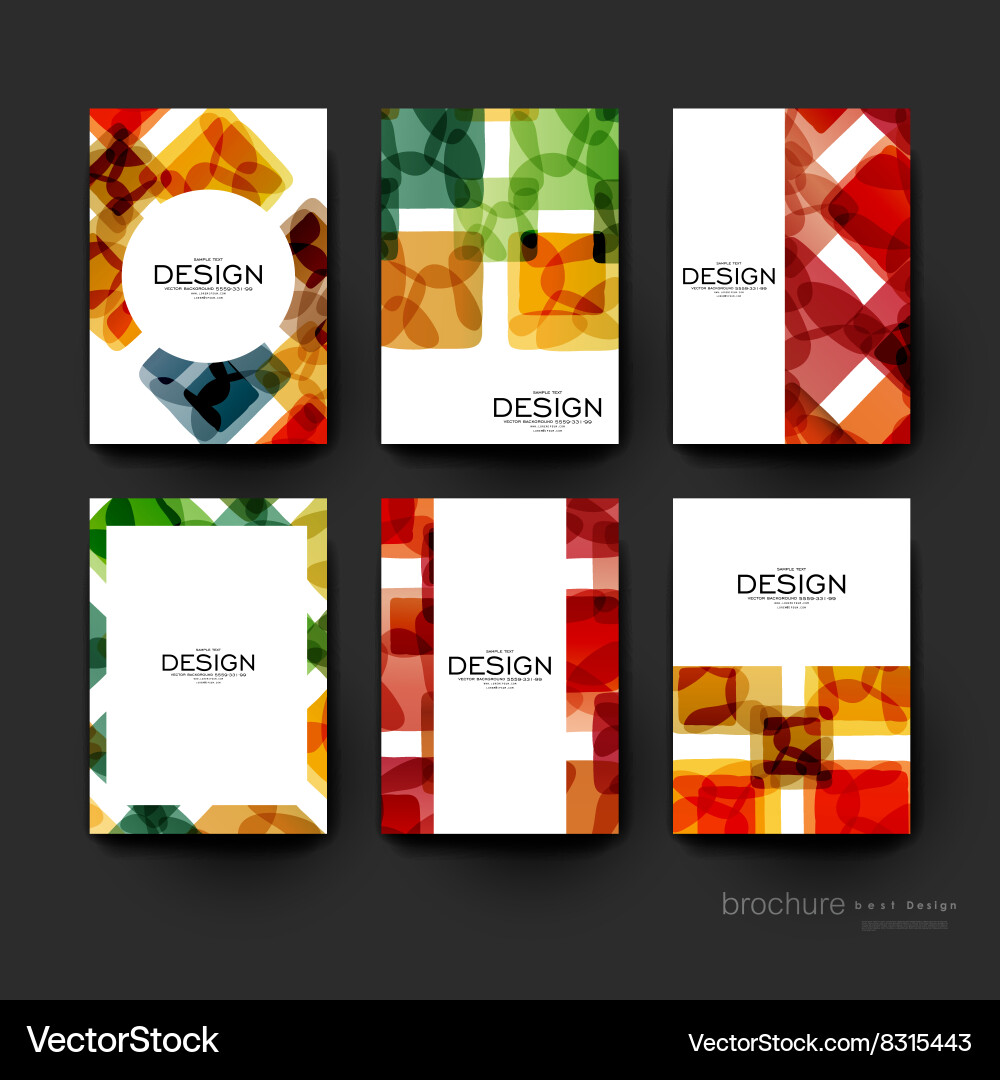 Abstract background brochure template Royalty Free Vector