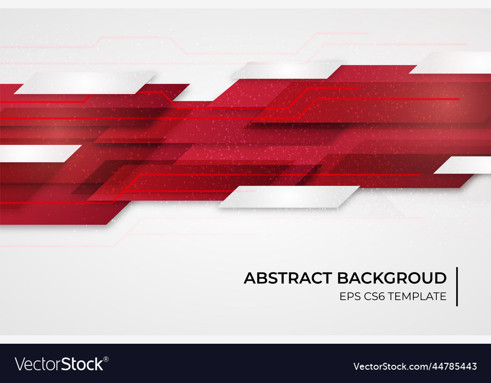 Abstract background template with red shapes