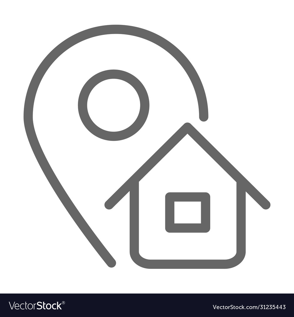 Address line icon logistics symbol map pointer vector image Address line icon logistics symbol map pointer