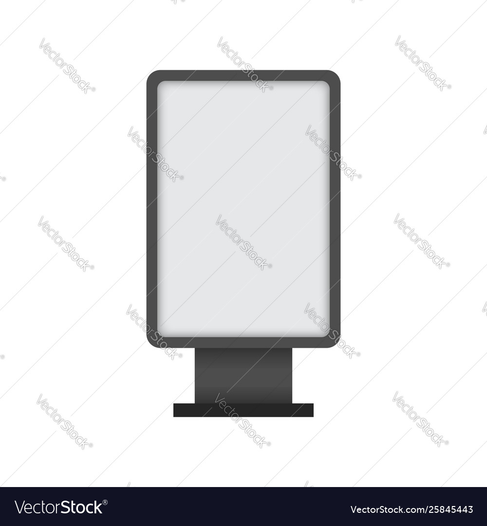 Blank interactive outdoor kiosk display kiosk Vector Image