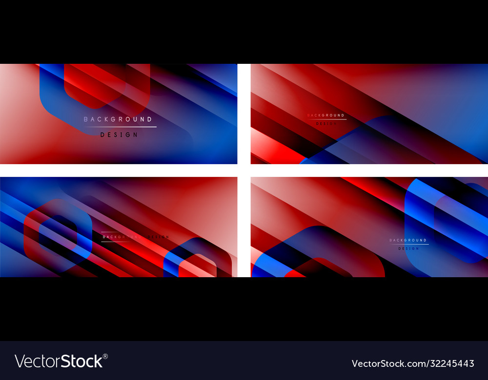 Fluid Geometric Shapes - Hexagonal Background