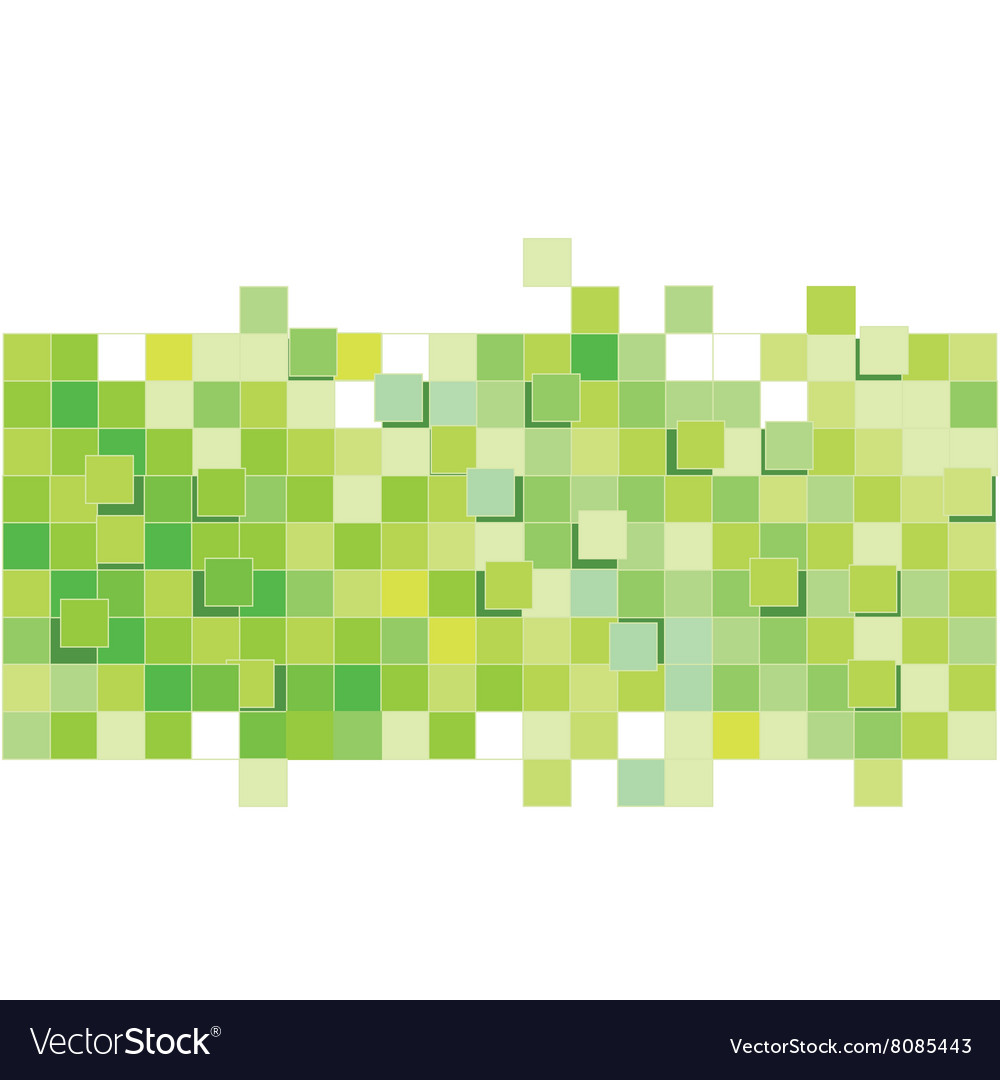 Green Pixel Square Pattern