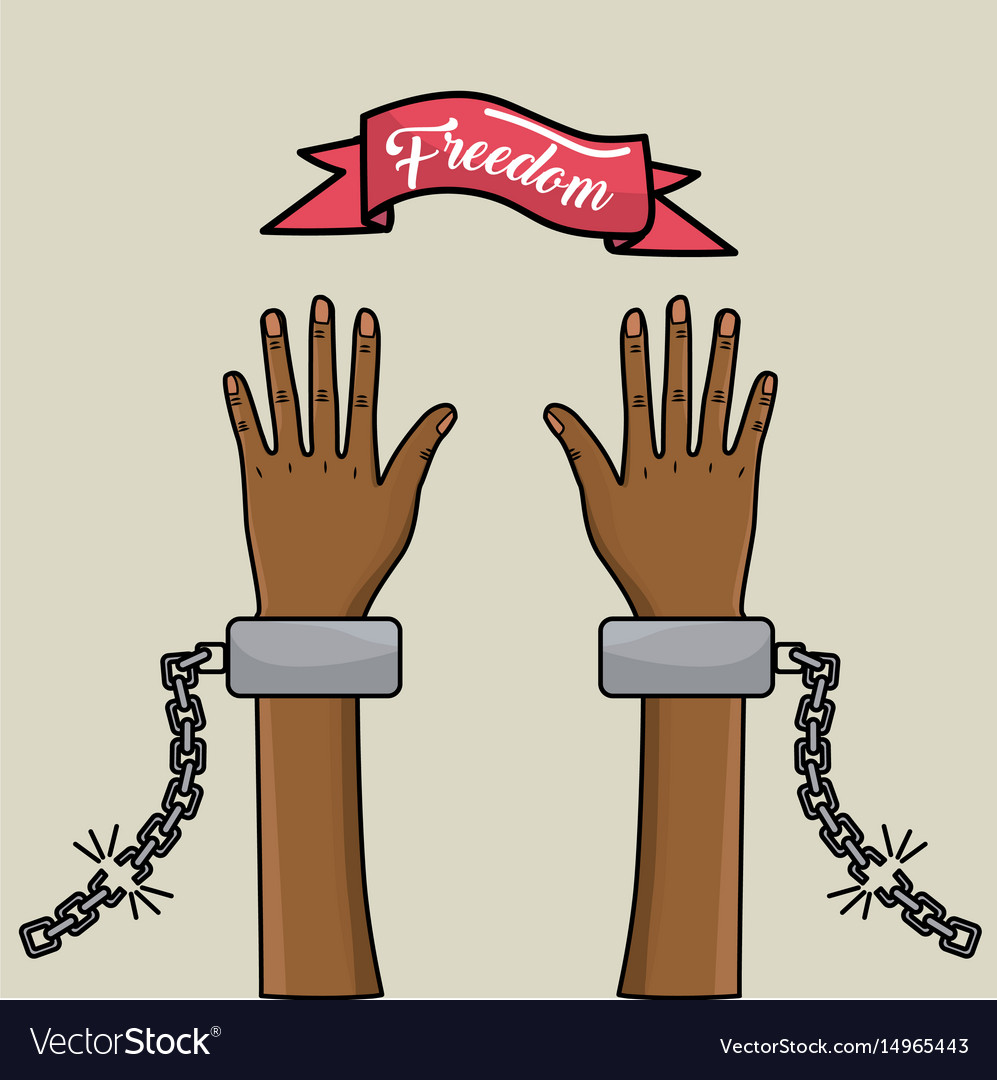 Hands up with chains and ribbon special