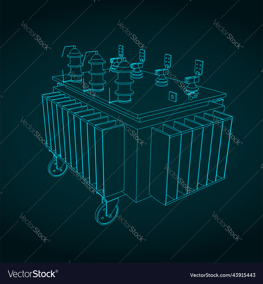 Power transformer Royalty Free Vector Image VectorStock