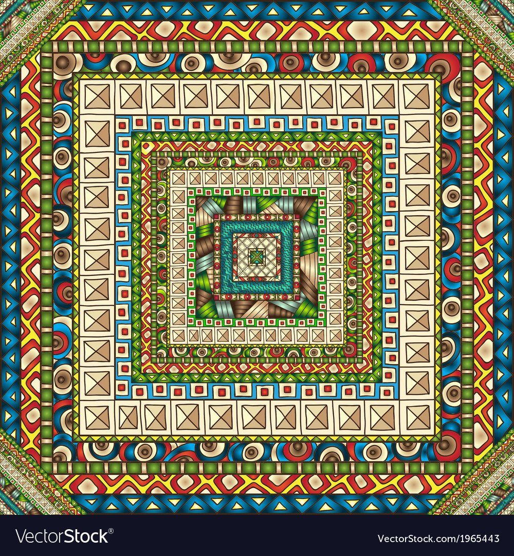 Seamless pattern with geometric elements