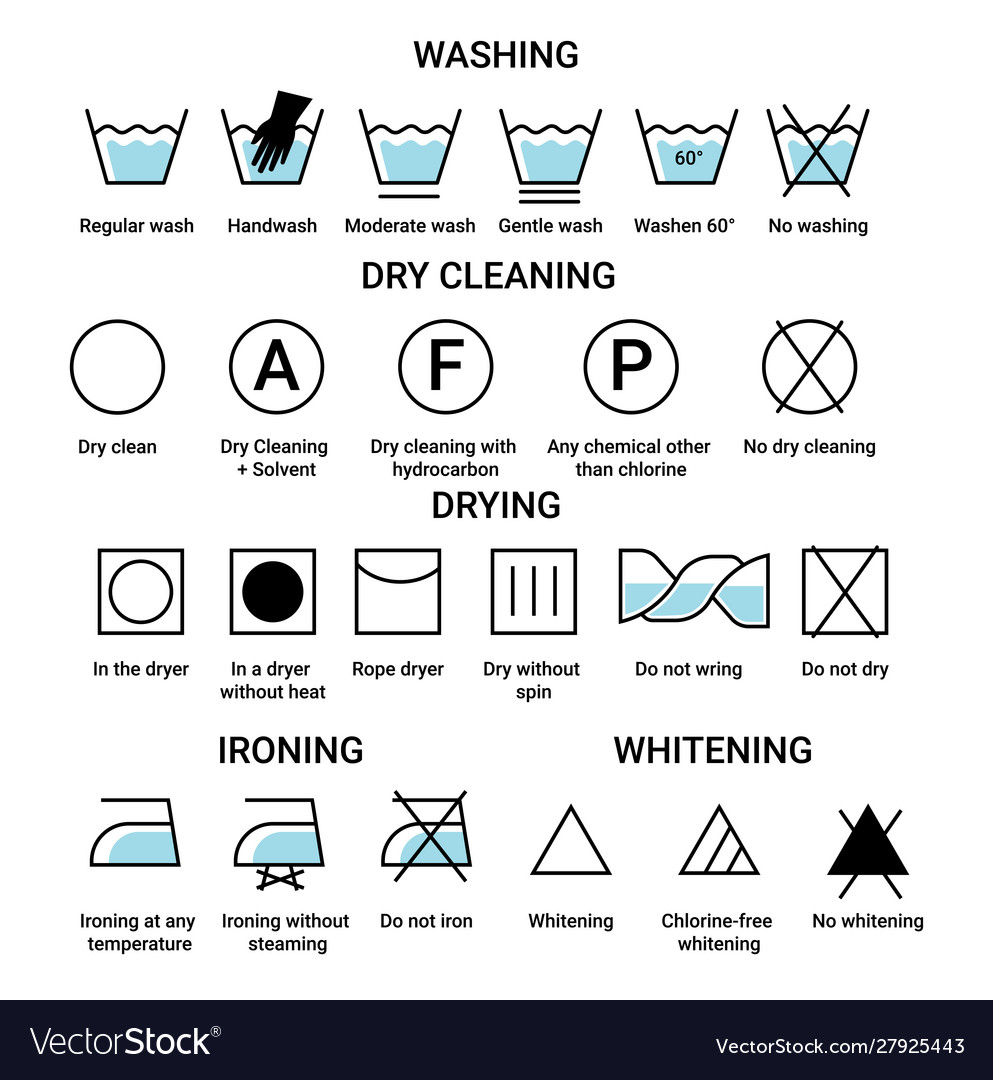 Washing and dry cleaning drying and ironing Vector Image