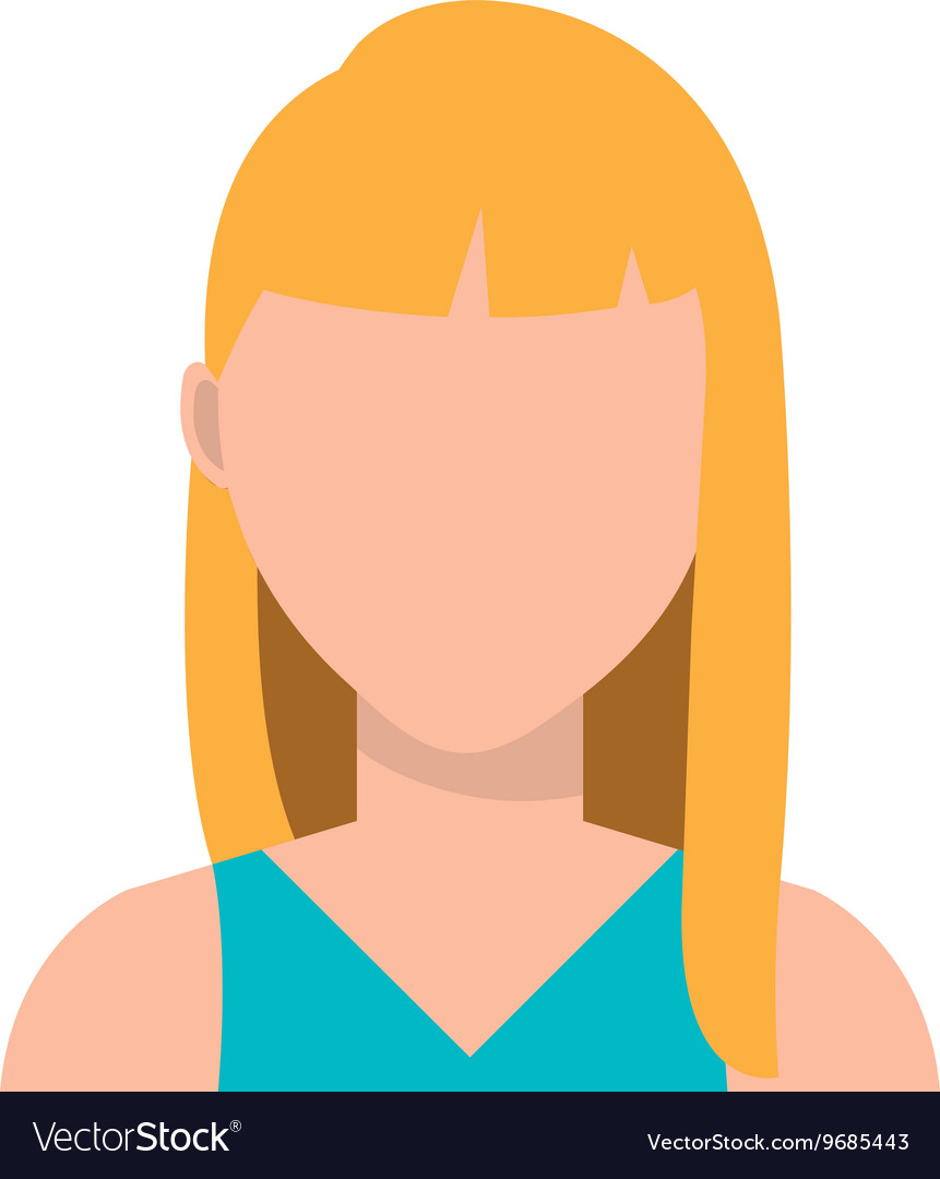 Young and elegant woman avatar profile Royalty Free Vector