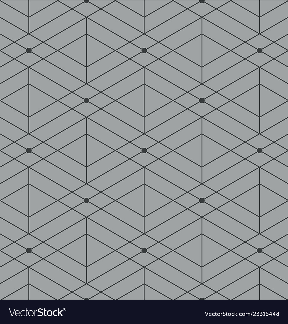 Abstract geometric pattern with lines on gray vector image Abstract geometric pattern with lines on gray