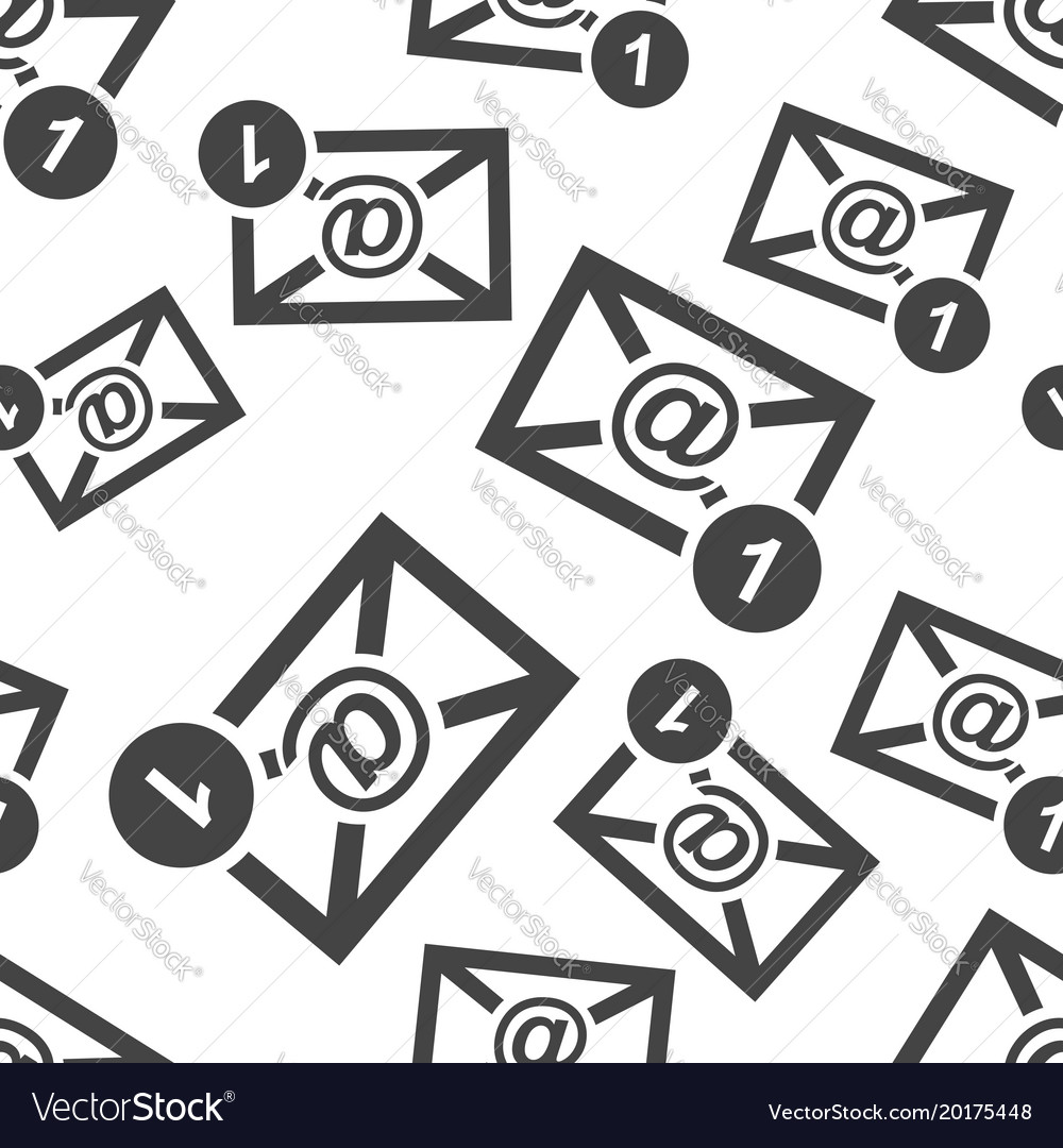 Email envelope message seamless pattern