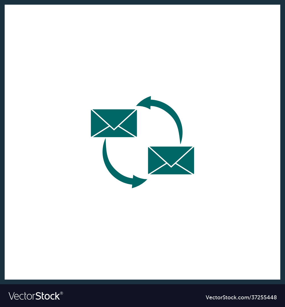 Mailing simple icon mail isolated