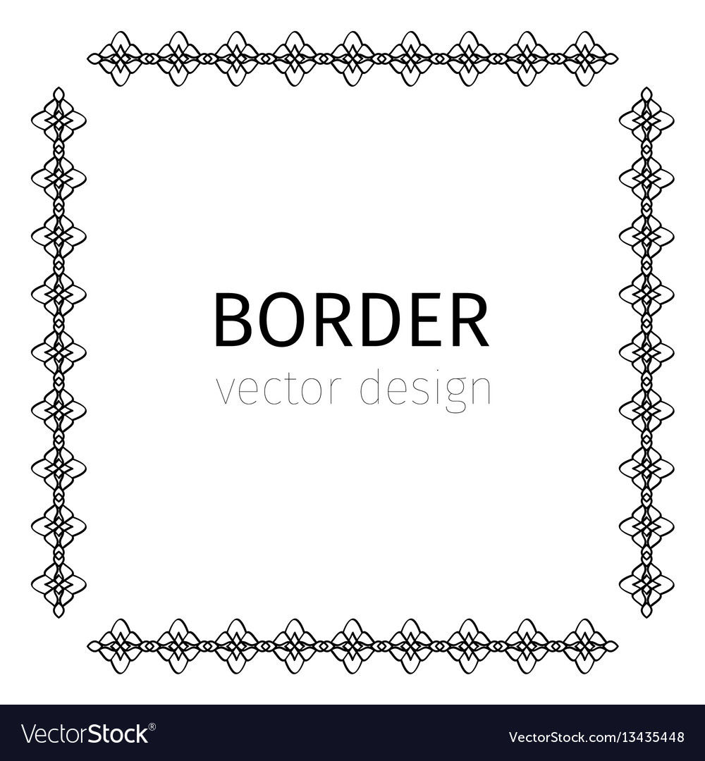 Simple Black Square Border