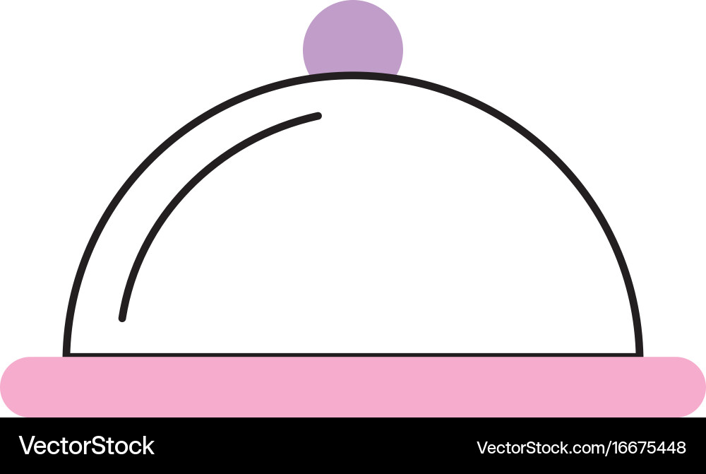 Tray server isolated icon Royalty Free Vector Image