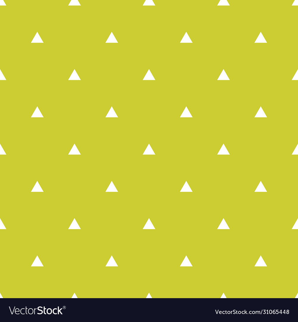 White Triangle Pattern on Green