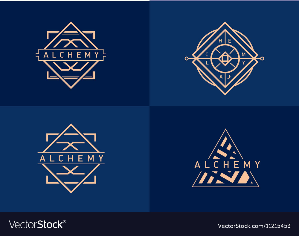 Alchemy Logo Set - Linear Gradient