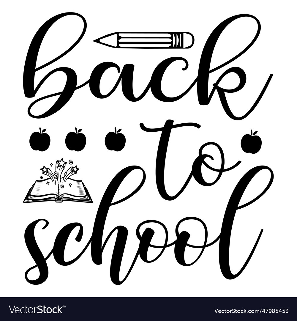 Back to school shirt teacher gift school shirt Vector Image