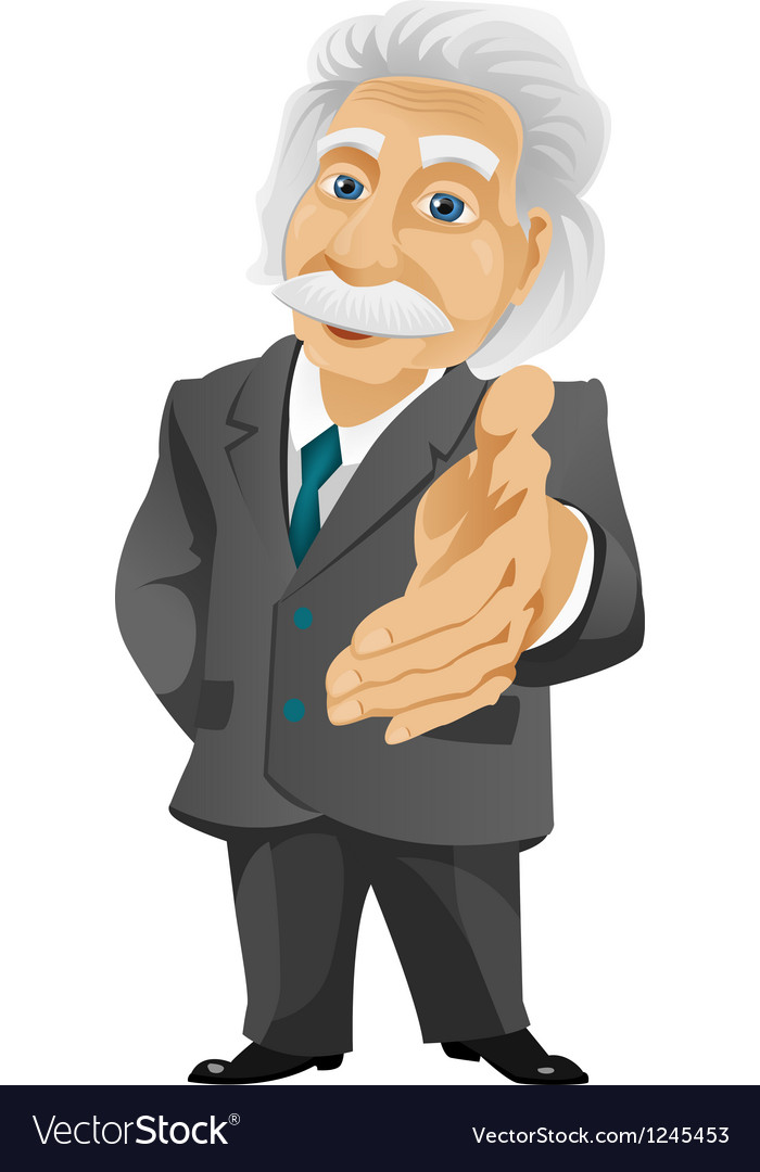 Cartoon Einstein Portrait
