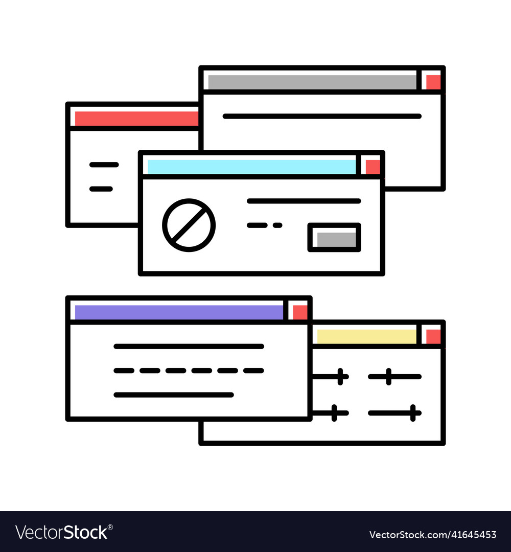Computer customization color icon