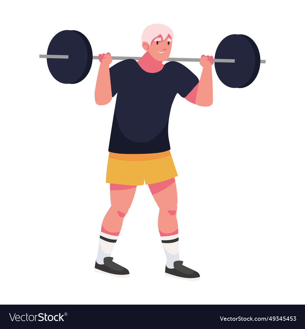 Fitness muscular man Royalty Free Vector Image