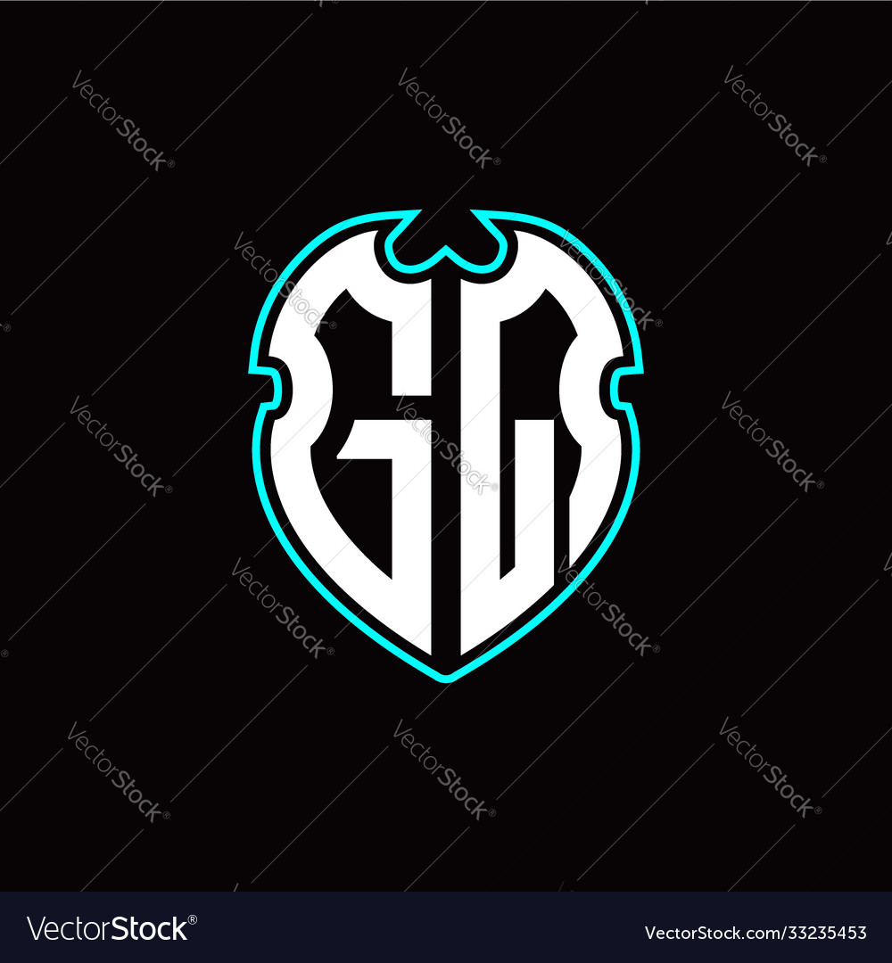 G q initial logo design with a shield shape vector image G q initial logo design with a shield shape