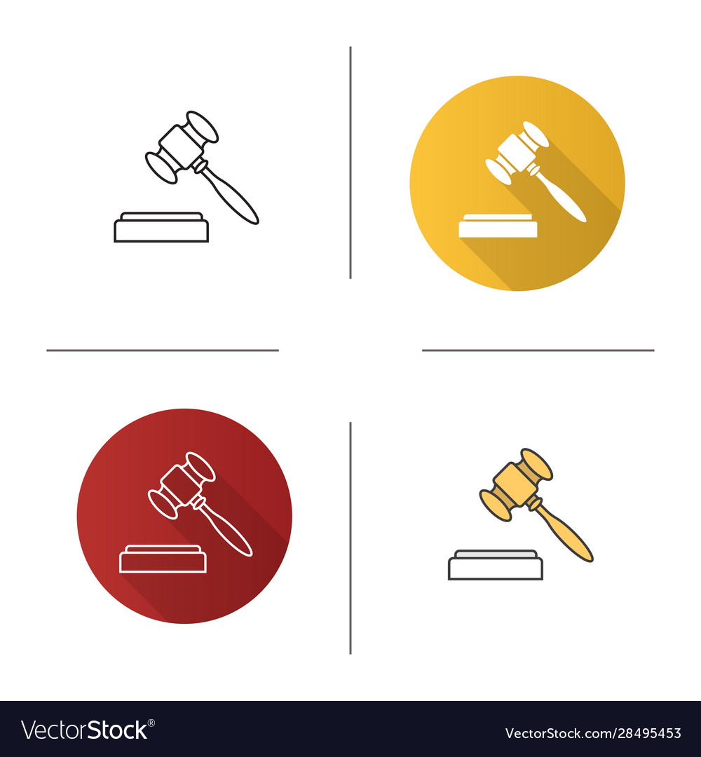 Gavel Icon - Court Justice