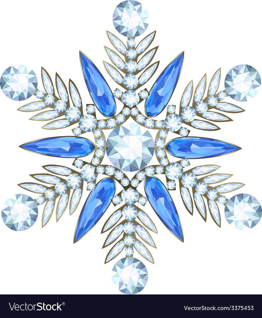 Jewelry in form of snowflake