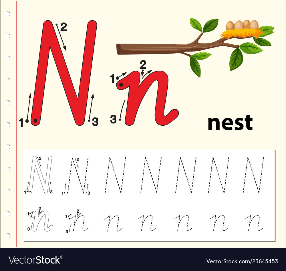 letter-n-tracing-alphabet-worksheets-royalty-free-vector