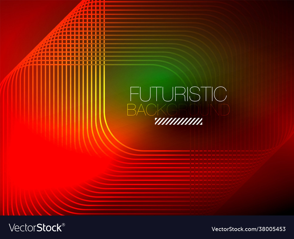 Neon color square shape lines abstract background